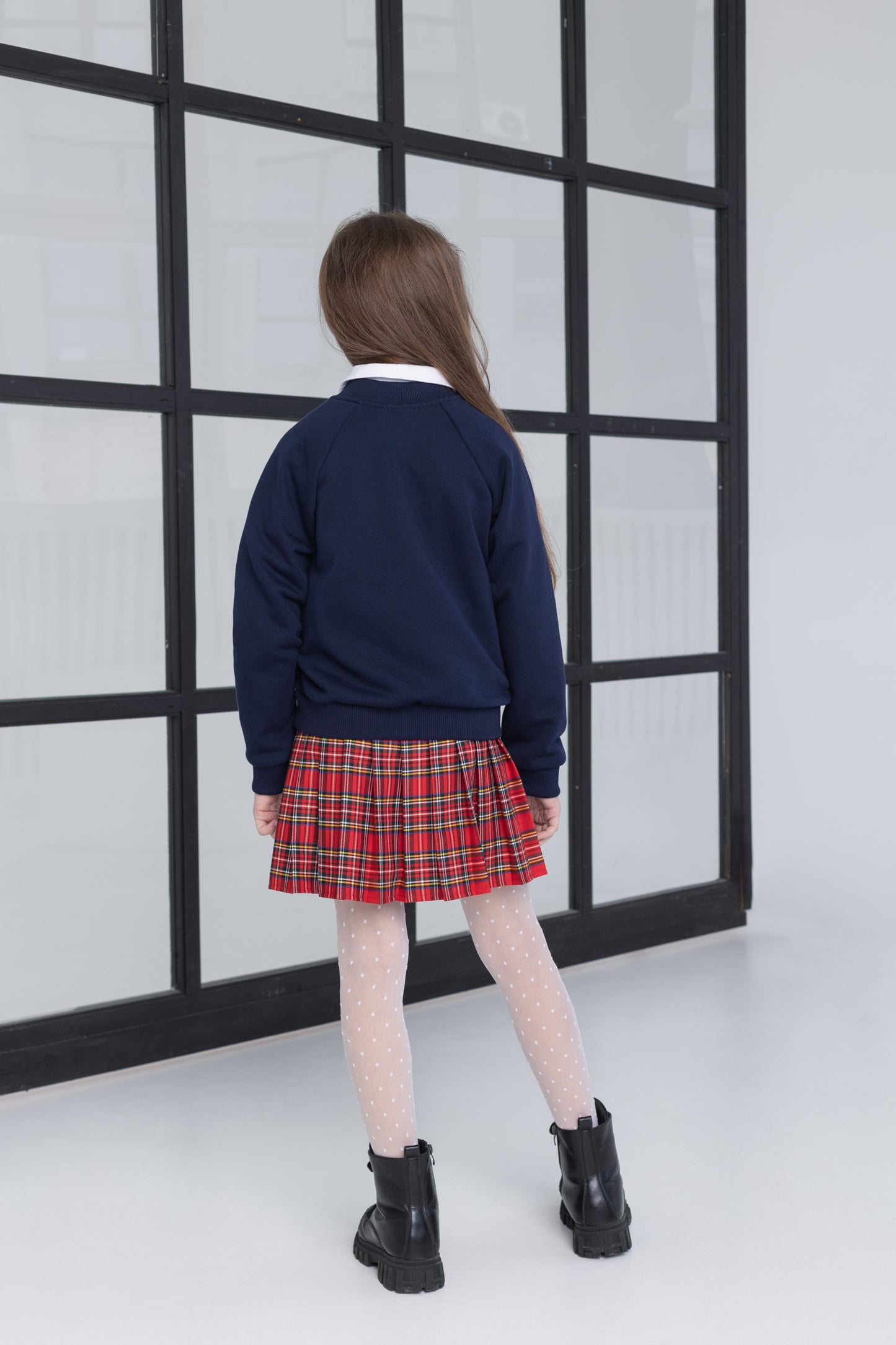 Mokyklinis užsegamas unisex džemperis